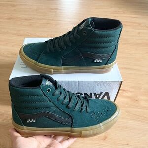 Vans Skate Sk8-Hi Green Gum Women 8.0US Mens 6.5 US